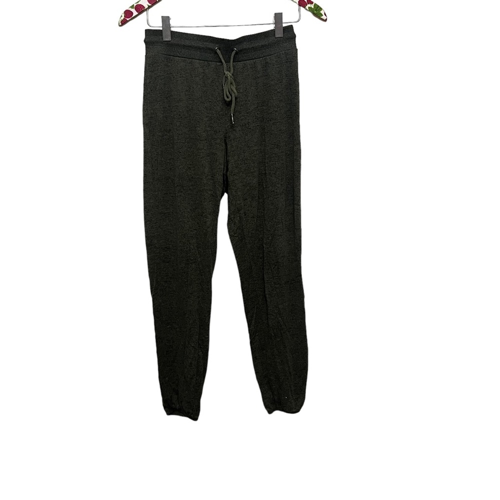 Out From Under Womens Terry Sweatpants Stretch Relax Green Size S